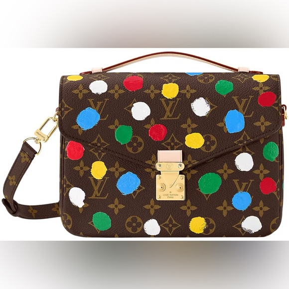 LV x YK Monogram Painted Dots Pochette Metis - Picture 1 of 15